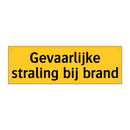 Gevaarlijke straling bij brand
