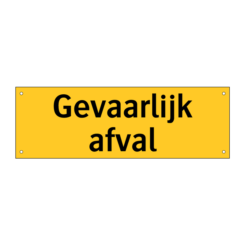 Gevaarlijk afval