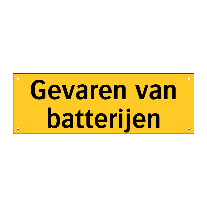 Gevaren van batterijen