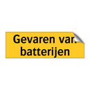 Gevaren van batterijen
