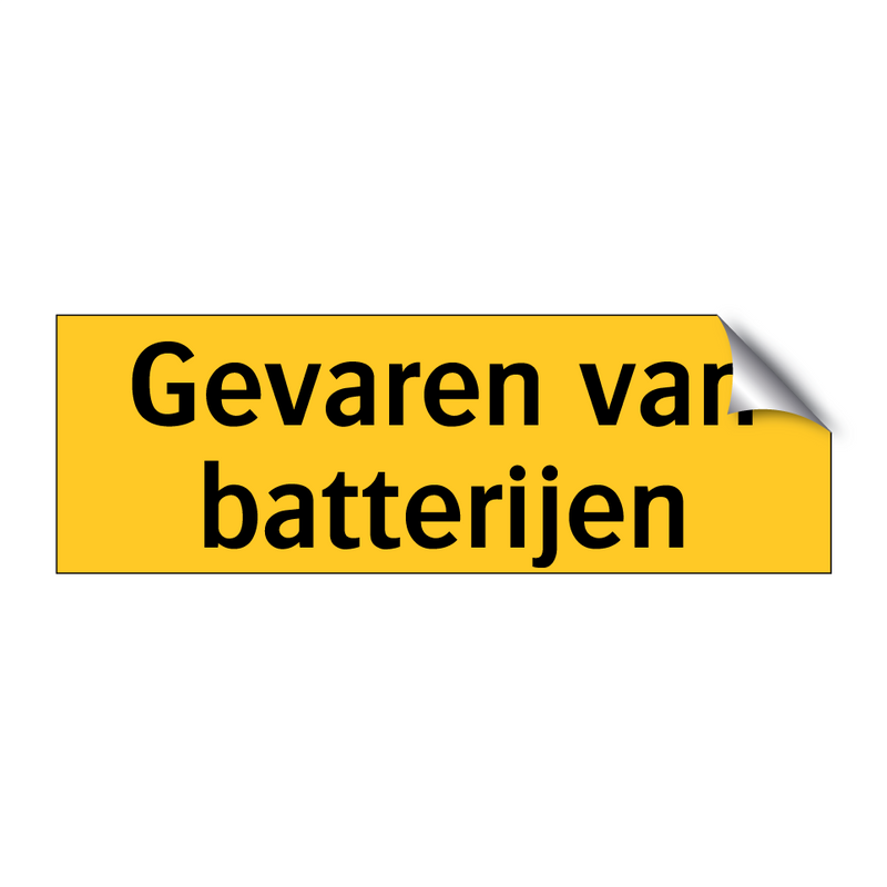 Gevaren van batterijen