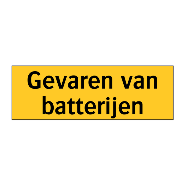 Gevaren van batterijen