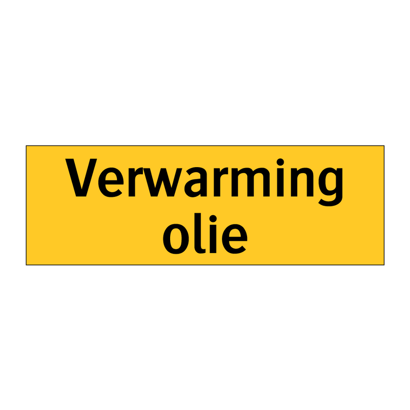 Verwarming olie
