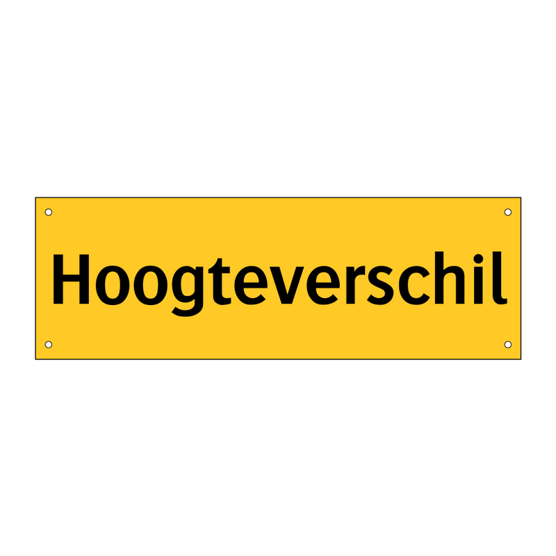 Hoogteverschil