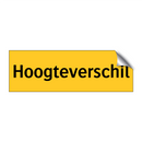 Hoogteverschil
