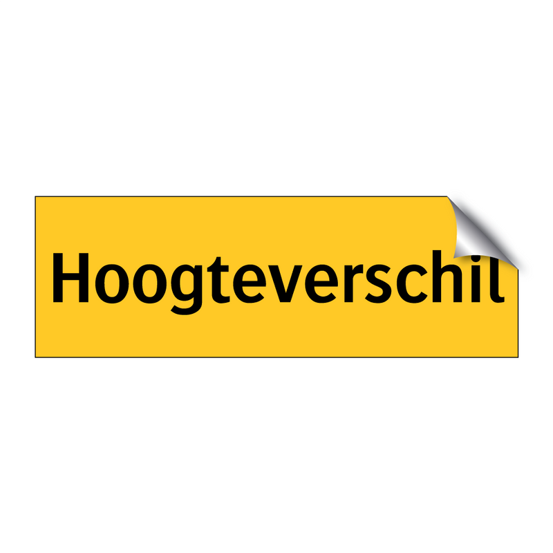 Hoogteverschil