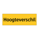 Hoogteverschil