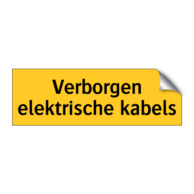 Verborgen elektrische kabels