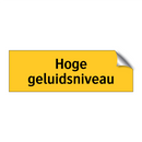 Hoge geluidsniveau