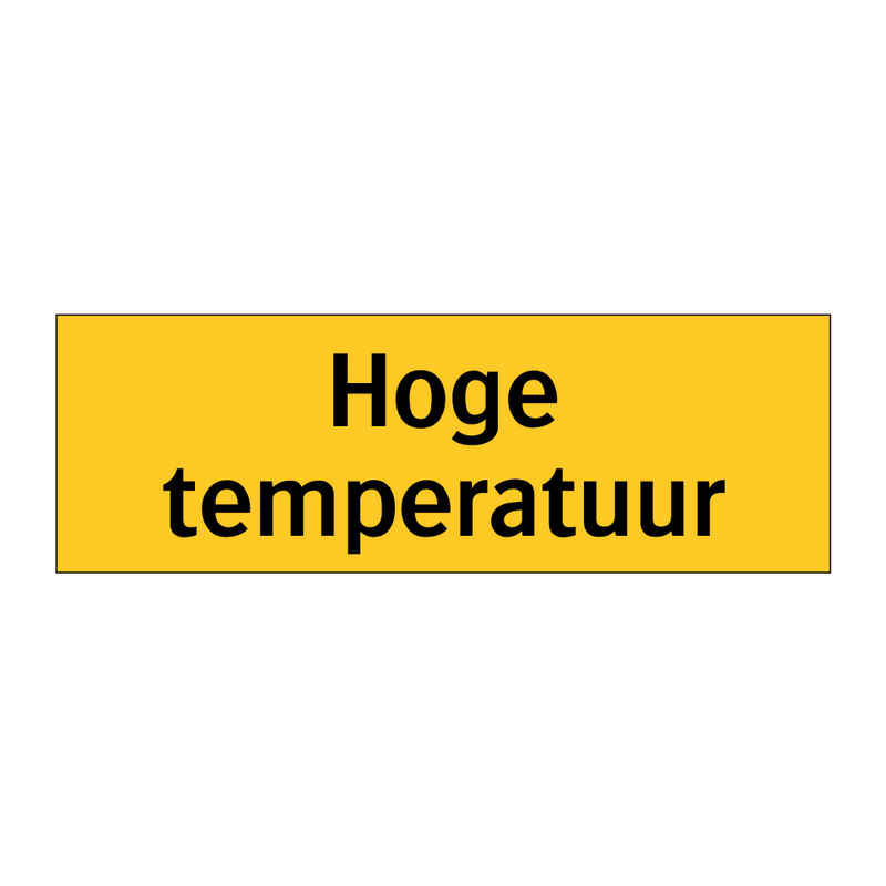 Hoge temperatuur
