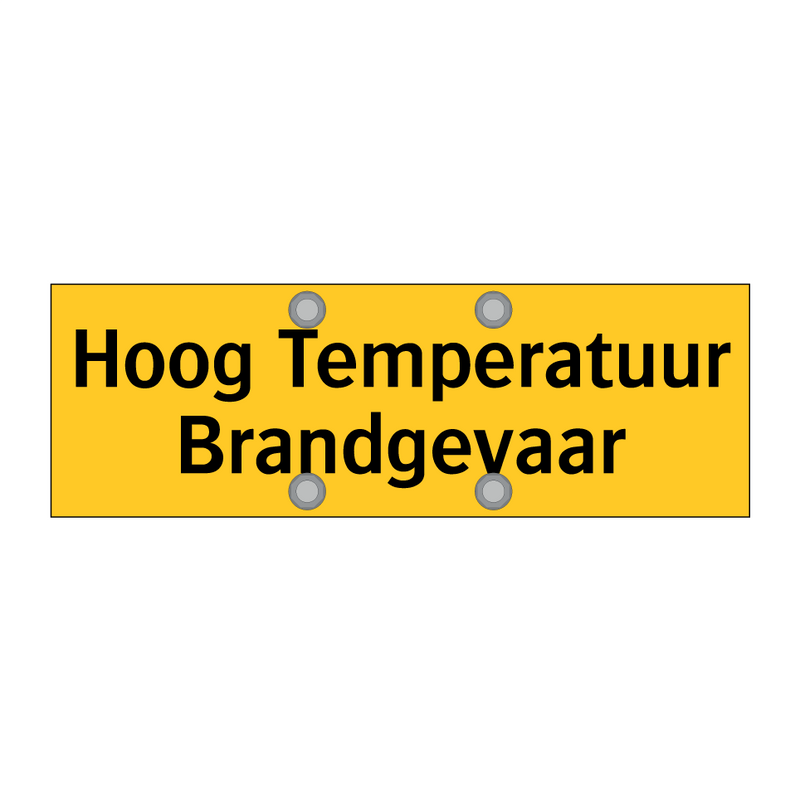 Hoog Temperatuur Brandgevaar