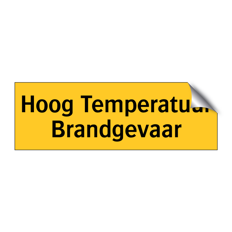 Hoog Temperatuur Brandgevaar