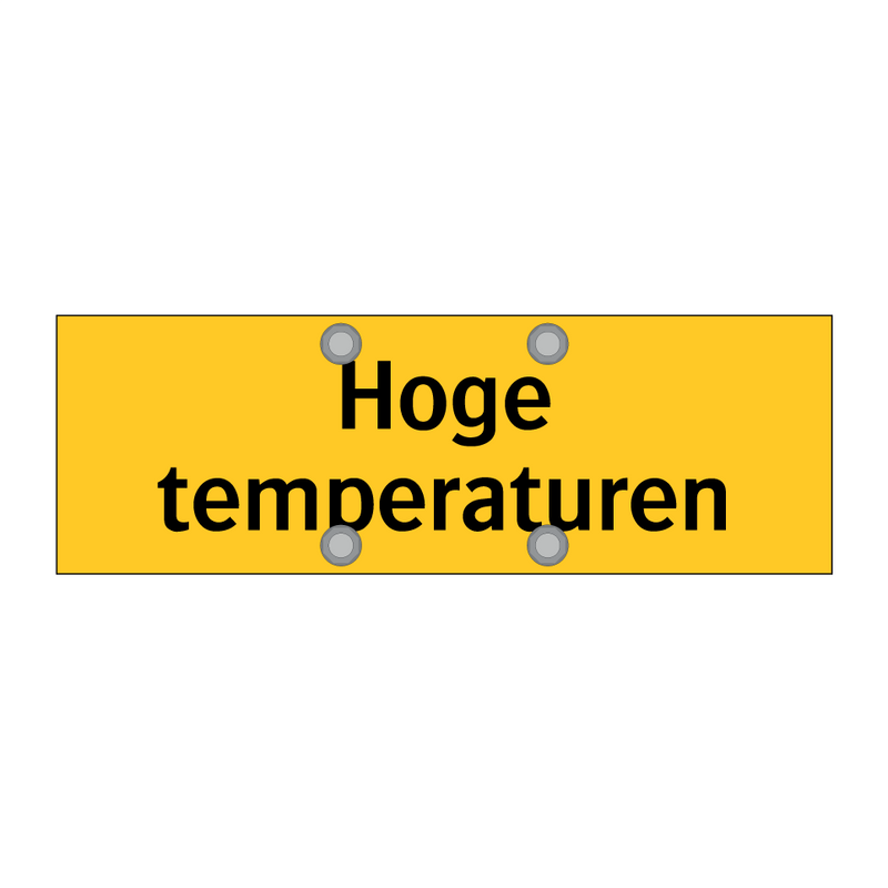 Hoge temperaturen