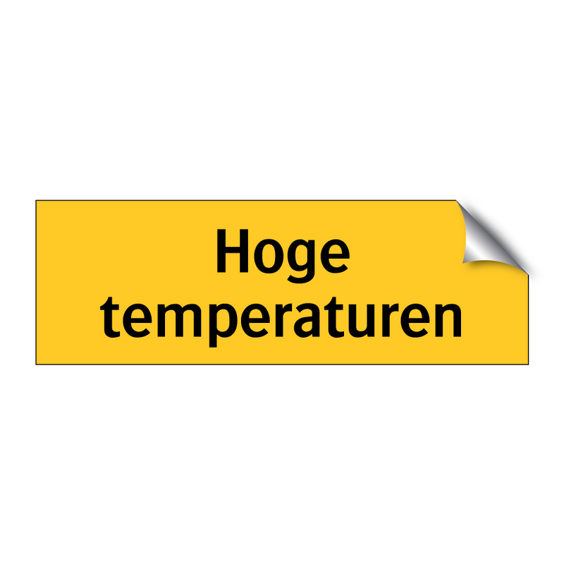 Hoge temperaturen