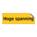 Hoge spanning