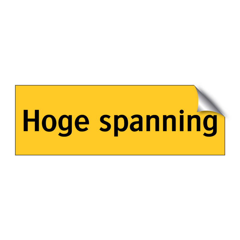 Hoge spanning
