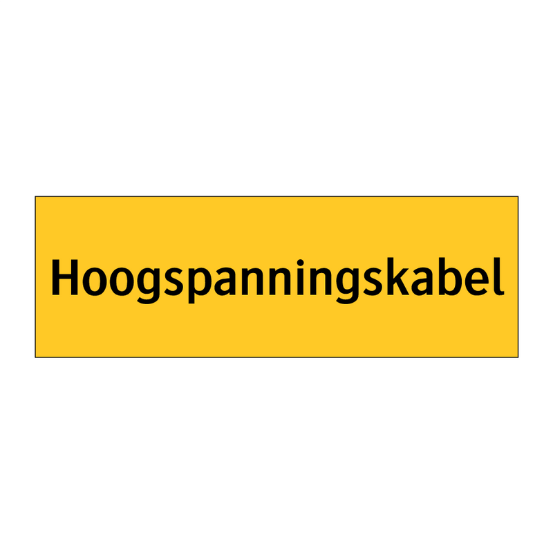 Hoogspanningskabel