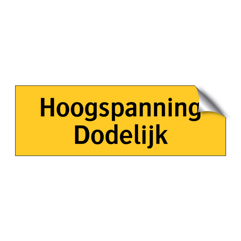 Hoogspanning Dodelijk