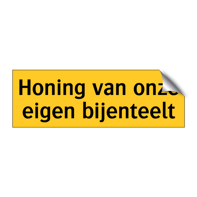 Honing van onze eigen bijenteelt