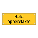 Hete oppervlakte