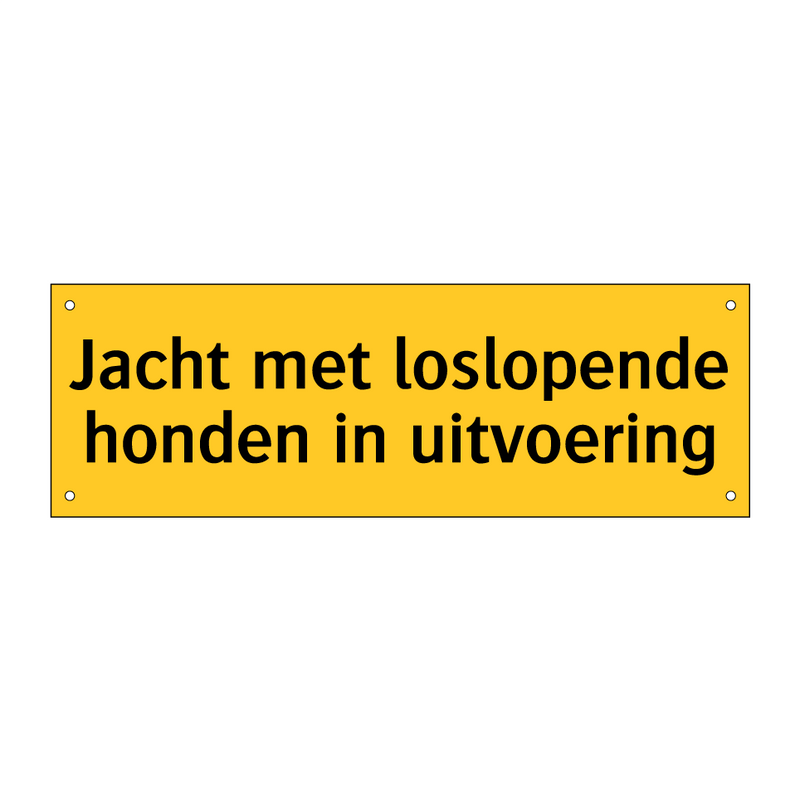 Jacht met loslopende honden in uitvoering