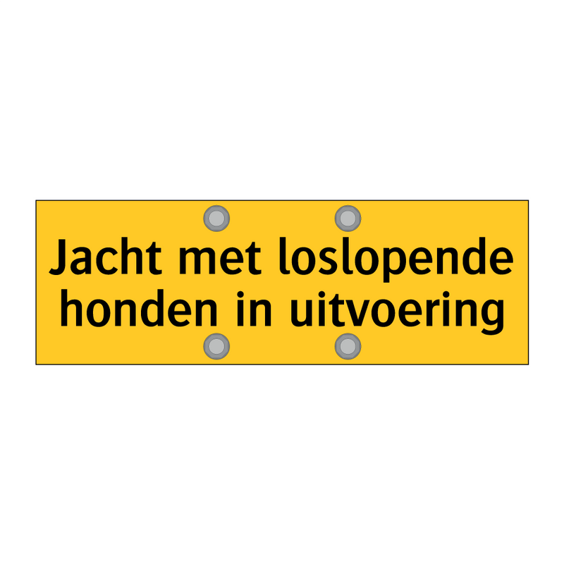 Jacht met loslopende honden in uitvoering