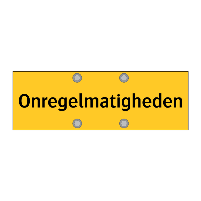Onregelmatigheden