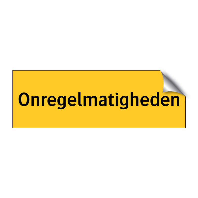 Onregelmatigheden