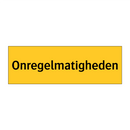 Onregelmatigheden