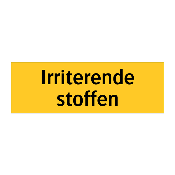 Irriterende stoffen