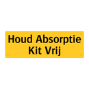 Houd Absorptie Kit Vrij