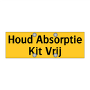 Houd Absorptie Kit Vrij