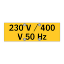 230 V / 400 V 50 Hz