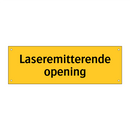 Laseremitterende opening
