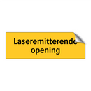 Laseremitterende opening