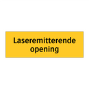 Laseremitterende opening