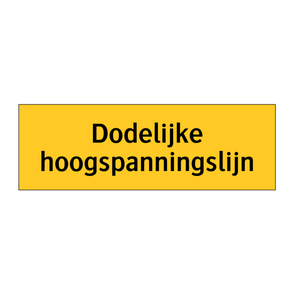 Dodelijke hoogspanningslijn