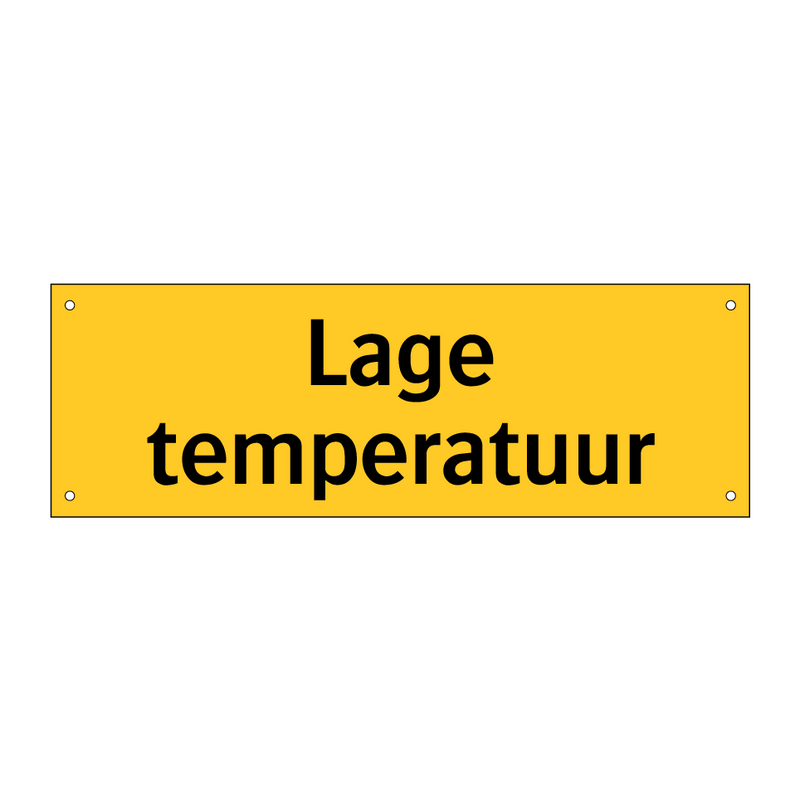 Lage temperatuur