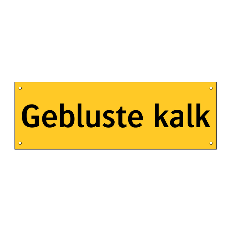 Gebluste kalk