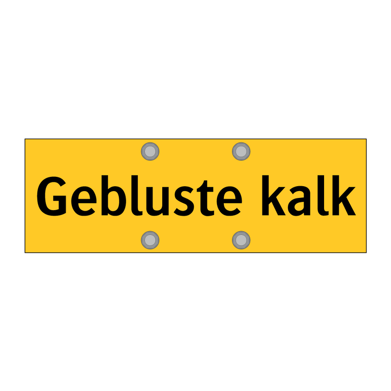 Gebluste kalk