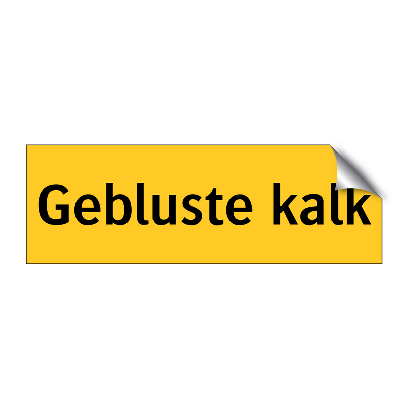 Gebluste kalk