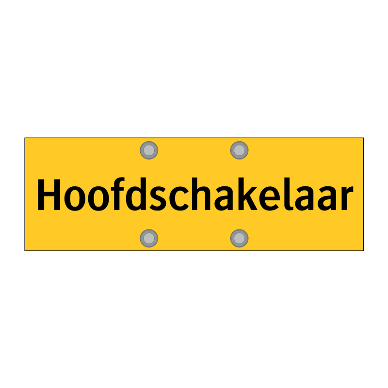 Hoofdschakelaar