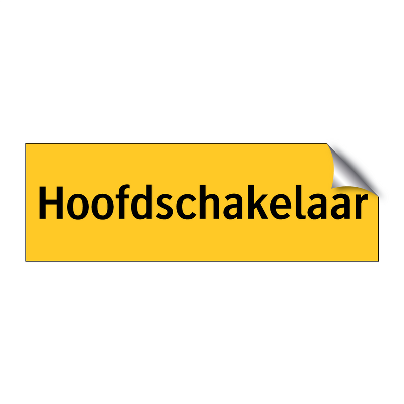Hoofdschakelaar