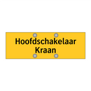 Hoofdschakelaar Kraan