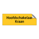 Hoofdschakelaar Kraan