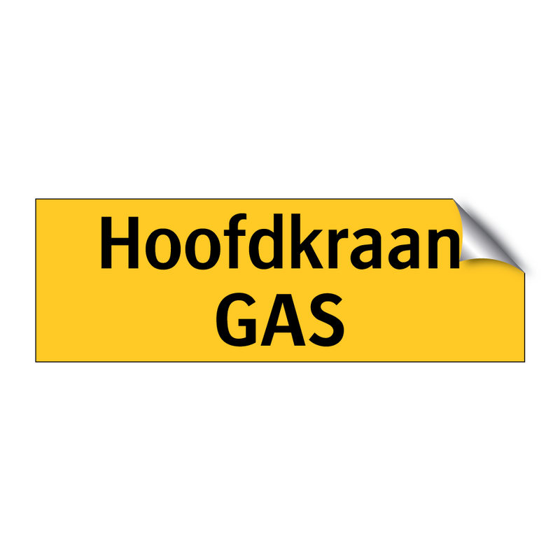 Hoofdkraan GAS