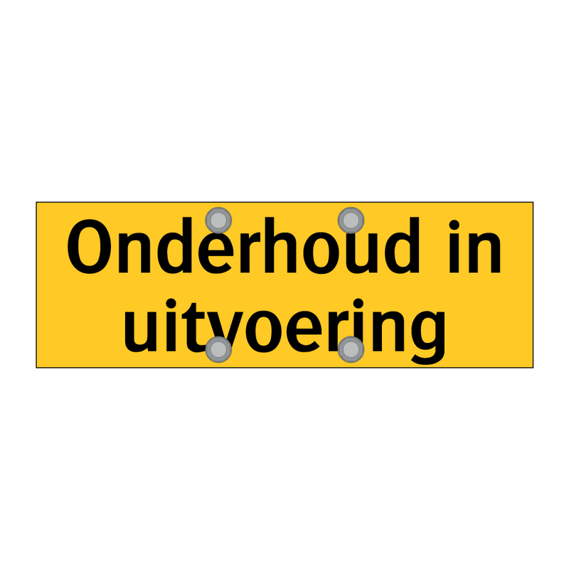 Onderhoud in uitvoering