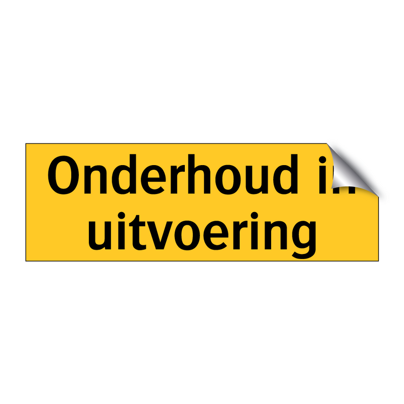 Onderhoud in uitvoering