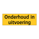 Onderhoud in uitvoering