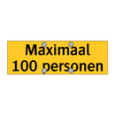 Maximaal 100 personen